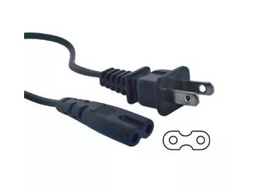 CABLE DE CORRIENTE DE DOS POLOS 6 PIES