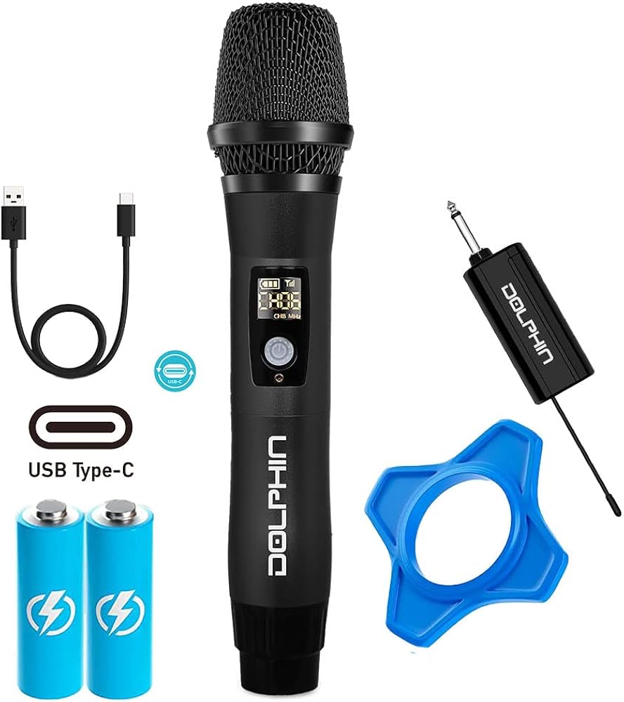 MICROFONO INALAMBRICO USB DOLPHIN MCX11 RECARGABLE 3 MESES DE GARANTIA