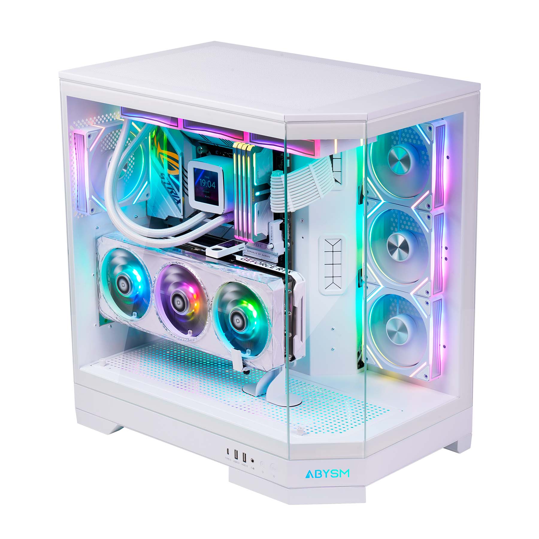 CASE GAMING XCON L420-8B-BDIMENSION 420*320*460MM, 7PCS RGB  FAN