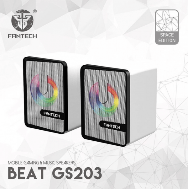 Bocina Mini RGB Fantech GS203 – Space Edition (Blanca)