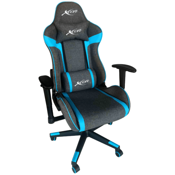 SILLA XCON GAMING (Mod. ZEUS-C2210) GRIS OSCURO CON AZUL