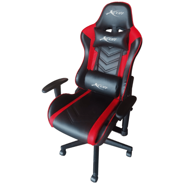 SILLA GAMING XCON (Mod. ZEUS-II) NEGRA con franja ROJA