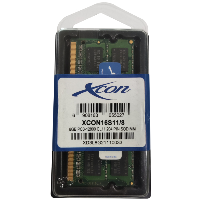MEMORIA RAM LAPTOP XCON DDR3 1600 (PC3 12800) 8GB DIMM XD3L8G24020115