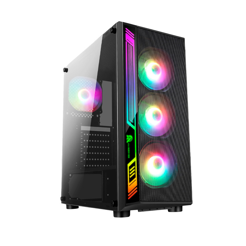 CASE ALIEN FIRE 192-15 NEGRO 4FAN MOLEX RGB ATX, INI/MICRO ITX